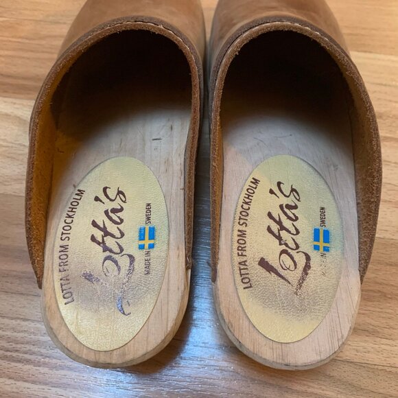 Lotta From Stockholm Classic Clog in Brown Nubuck - Picture 4 of 8